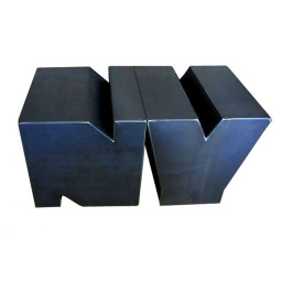 industrial alphabet "NV" shaped iron storage accent cabinet