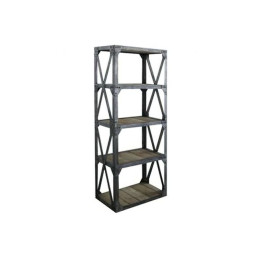 industrial shelve with 5 wooden shelve  (small)