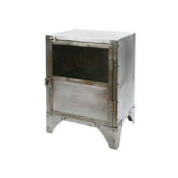 industrial iron bedside cabinet