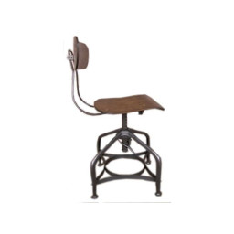 industrial wood and iron adjustable toledo chair