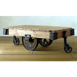 industrial cart coffee table