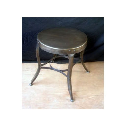 industrial iron round stool