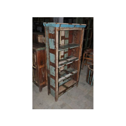 Recycled rustic wooden 4 tier shelves