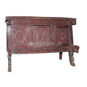 wooden antique hand-carved DAMACHIYA sideboard with one door