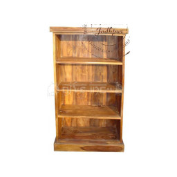 wooden front open bookcase