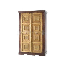 wooden cupboard cabinet with carved doors