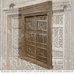 Vintage Wooden Door with Elegant Design