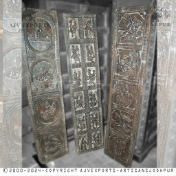 Classic Wooden Door with Ornate Carvings