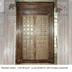 Handcrafted Door with Detailed Carvings