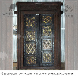 Traditional Door with Ornamental Ironwork