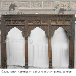 Majestic Traditional Indian Archway with Intricate Carvings