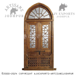 Traditional Wooden window with Ornate Details  