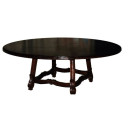 Wooden dark finished round coffee table